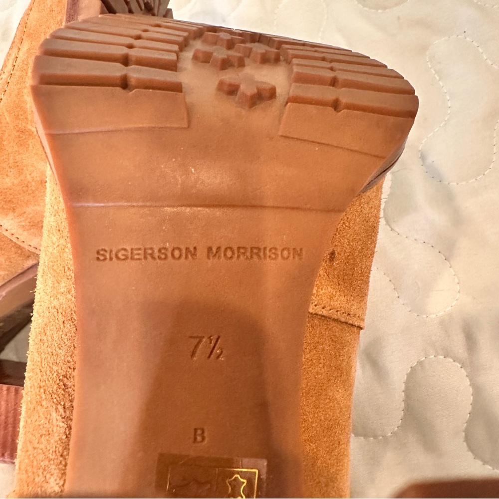 Sigerson Morrison Evanlee‎ Dyed Shearling Suede Boots 7.5 Brand New - Picture 5 of 15